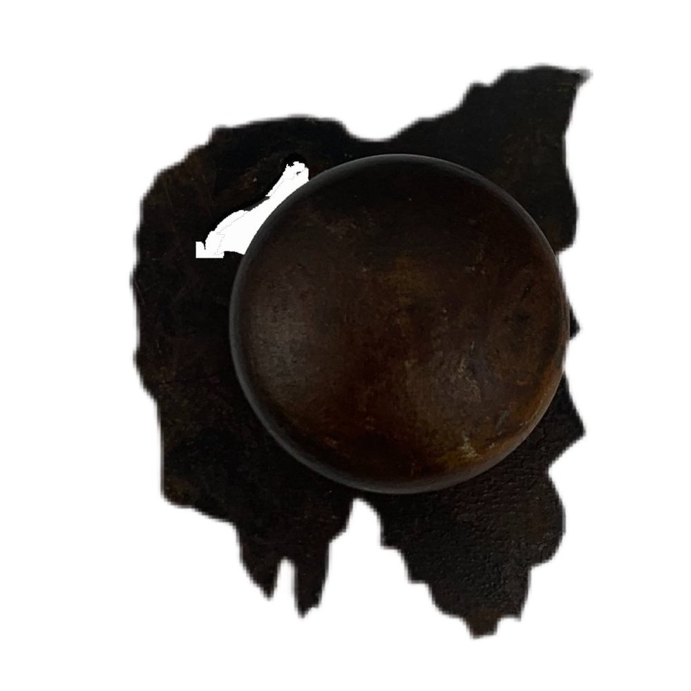 Buffalo Metal Drawer Knob Reversible Natural Rust Patina Western Rustic